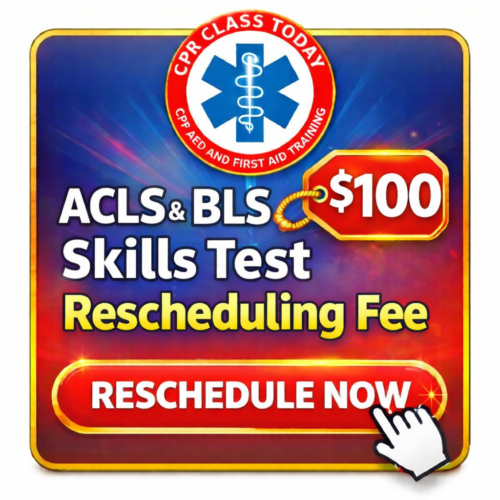 ACLS & BLS SKILLS TEST RESCHEDULING FEE