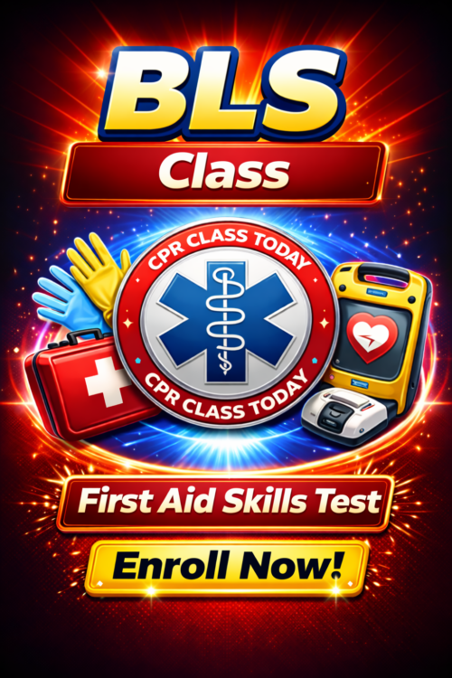 BLS CLASS WITH FIRST AID SKILLS TEST