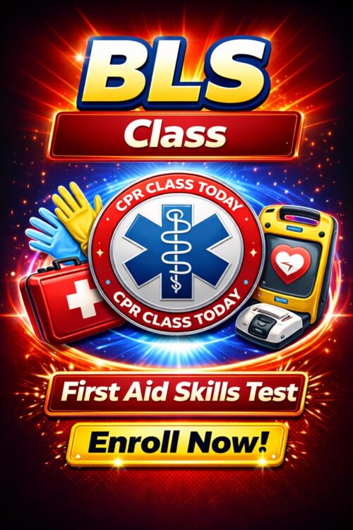 BLS CLASS WITH FIRST AID SKILLS TEST