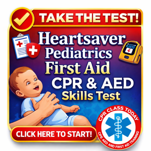 HEARTSAVER PEDIATRICS FIRST AID CPR AND AED SKILLS TEST SESSIONS