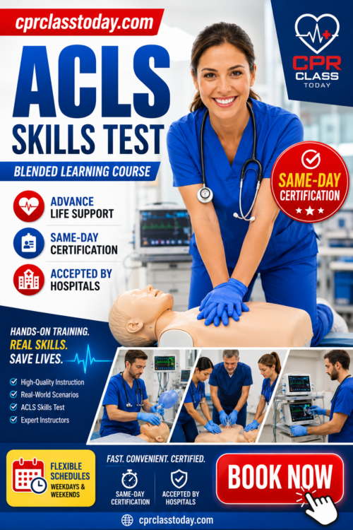 ACLS SKILLS TEST BLENDED COURSE