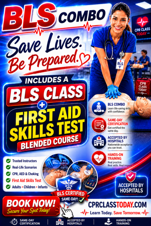 BLS CLASS WITH FIRST AID SKILLS TEST