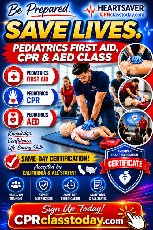 HEARTSAVER PEDIATRICS FIRST AID CPR AND AED COURSE