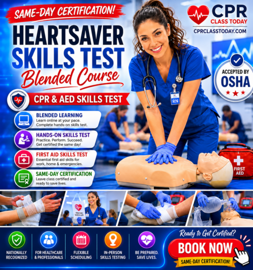 HEARTSAVER CPR AND AED SKILLS TEST SESSIONS