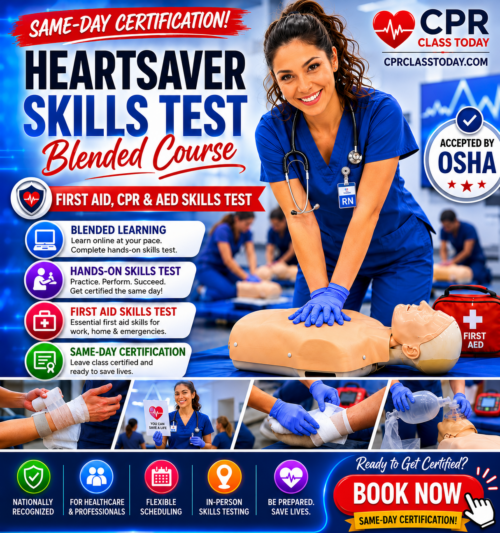 HEARTSAVER FIRST AID CPR AND AED SKILLS TEST SESSIONS