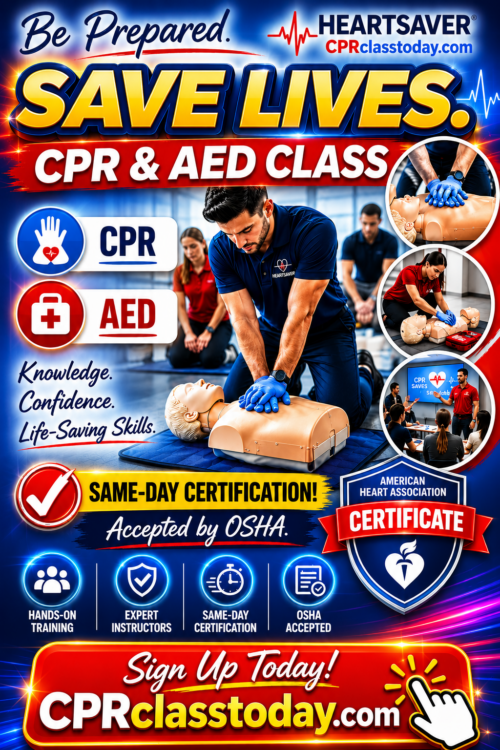 HEARTSAVER CPR AND AED CLASS